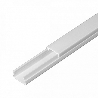 Кабель-канал "Промрукав" белый 2-й замок в п/э 15х10 мм (144 м/уп)