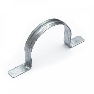 Скоба металлическая двухлапковая СМД d60-63 мм для монтажного пистолета (без отверстий) (50шт/уп)