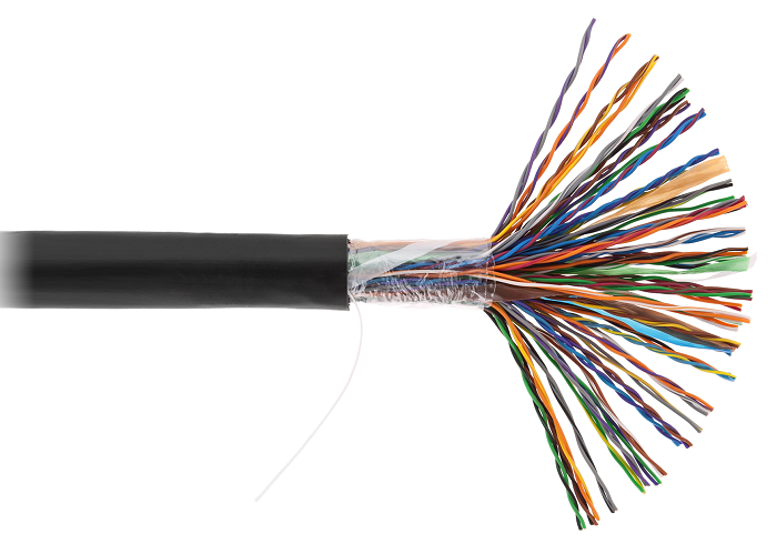 EC-UU050-5-PE-BK-3 - Кабель U/UTP 50 пар, Кат.5 (Класс D), 100МГц, одножильный, BC (чистая медь), внешний, PE до -40C, черный, 305м Кабель U/UTP 50 пар, Кат.5 (Класс D), 100МГц, одножильный, BC (чистая медь), внешний, PE до -40C, черный, 305м