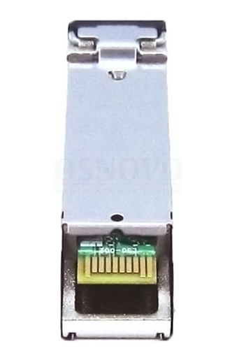 Оптический SFP Модуль. Одно волокно Single Mode. Скорость: до 1,25 Гбит/c. Тип разъема: LC. Оптический бюджет: 13дБ. Расстояние передачи - до 20км. Tx:1310/Rx:1550. Поддержка DDM. 13,7x12,2x56,7мм. 0…+70°С.