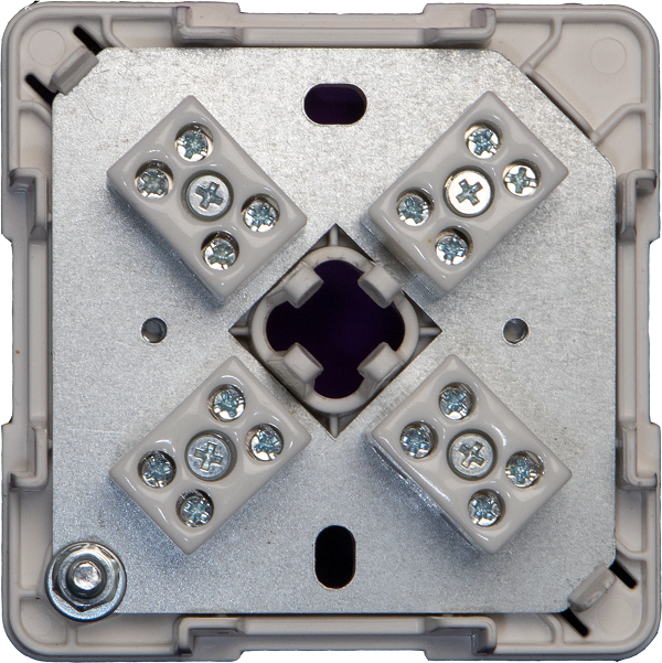 Коробка монтажная огнестойкая IP41, фарфоровый клеммник 8 контактов, до 3 мм кв., 75х75х30 мм, вводы вставки из эластичного материала