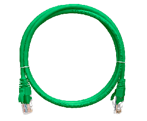 Патч-корд 1 метр, U/UTP 4 пары, Кат.5е,&nbsp;&nbsp;LSZH,&nbsp;&nbsp;2хRJ45/8P8C, T568B, Molded, зелёный,
