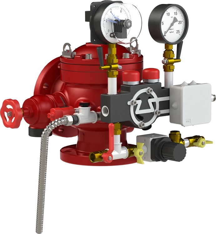 Узел управления дренчерный с пневмоприводом, номинальный диаметр DN150