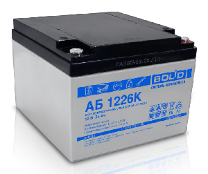 Аккумулятор 12В, емкость 26 Ач, 178х166х125 мм, вес - 8,2 кг, Срок службы 5 лет