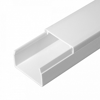 Кабель-канал "Промрукав" белый 2-й замок в п/э 40х25 мм (24 м/уп)