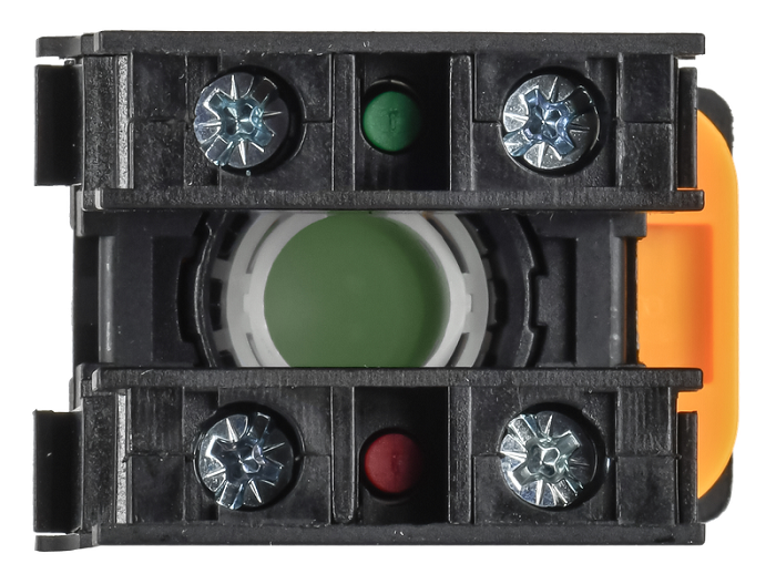 Кнопка с фиксацией d=22мм 1NO+1NC зелёная MASTER IEK