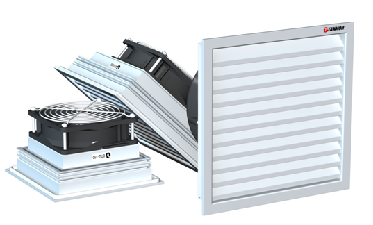 Вентилятор с фильтром, воздушный поток 170м3/ч,&nbsp;&nbsp;Uпит. 220В ± 10%. Потребляемая мощность 24Вт, IP55