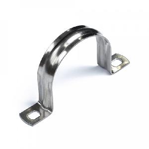 Скоба металлическая двухлапковая СМД(INOX) d60-63 мм (10шт/уп)