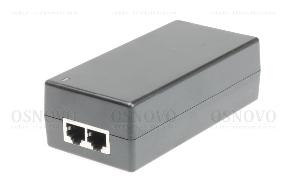 PoE-инжектор Gigabit Ethernet на 1 порт, мощностью до 65W. PoE IEEE 802.3af/at/bt. Мощность PoE на порт - до 65W. Встроенная грозозащита 3kV. AC100-240V. 60x40x120мм. Вес: 0,3кг.&nbsp;&nbsp;-10...+65 гр.С