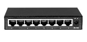 8-портовый 100-мегабитный неуправляемый коммутатор с питанием 12В; 8*10/100Base-TX RJ45 port (Data); Полоса пропускания 1.6Гбит/с; Внешний БП DC12В 0.5A; -10~+55°C; 5%~90% RH Без конденсата; IP30