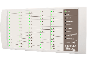 С2000-БИ - Блок индикации для отображения 60 разделов на двухцветных и 8 системных индик. RS-485, пит. от10 до28В Блок индикации для отображения 60 разделов на двухцветных и 8 системных индик. RS-485, пит. от10 до28В