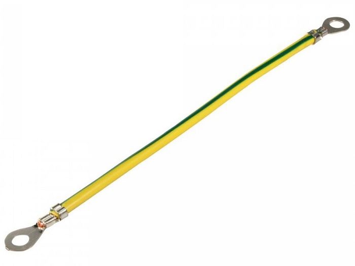 Провод заземляющий сечением 6 мм² длиной 150 мм (10 шт/уп)