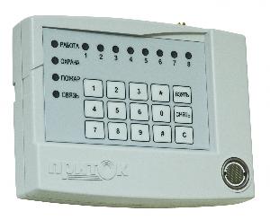 Контроллер охранно-пожарный, канал связи с ПЦН — Ethernet, GSM. 4 шлейфа (ОС, ПС,<br />
ТС), встроенная клавиатура, считыватель ТМ.