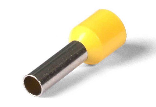 Наконечник штыревой втулочный изолированный, для опресовки проводника 6,0 мм², (100 шт/уп)