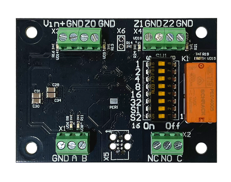 OSDP-модуль с 3 входами и 1 релейным выходом для защищенного управления точкой доступа.