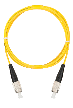 Шнур волоконно-оптический, соединительный, одномодовый 9/125мкм, стандарта OS2, FC/UPC-FC/UPC, одинарный, LSZH нг(A)-HFLTx, 2мм, желтый, 1м