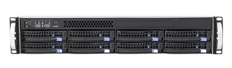 Сетевой канальный видеорегистратор для регистрации и воспроизведения до 128 IP-видеокамер (лицензии для подключения IP-видеокамер приобретаются отдельно) и обработки видеоаналитики на основе нейронных сетей под управлением TRASSIR OS 2.0.<br />
В комплекте 2 лицензии Neuro Detector, остальные приобретаются отдельно. Поддержка Offload-аналитики (приём и обработка изображений передаваемых с других серверов TRASSIR). Установка 8-ми HDD 3.5". Подключение до 2-х мониторов. Возможна установка в стойку 19", 2U. Габарит