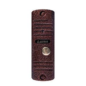 Вызывная панель аудиодомофона, накладная, 2-х проводная, питание от аудиотрубки, -30…+55°C; 122х40х24 мм, цвет медь