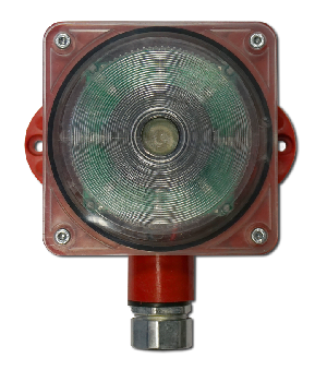 Оповещатель светозвуковой пожарный взрывозащищенный, рудничное исполнение, 12/24 В, 105 дБ, IP67/IP66, с видом взрывозащиты «герметизация компаундом» ”m”, с жестко закрепленным проводом, кабель питания в стоимость не входит