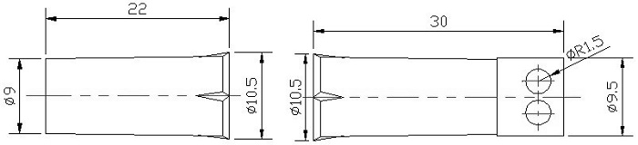 Магнитоконтактный датчик, НЗ, белый, врезной для деревянных дверей, миниатюрный, под винт, зазор 25 мм