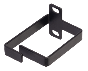 Кольцо для вертикальной разводки кабельных линий, 50х60мм, металлическое, черное