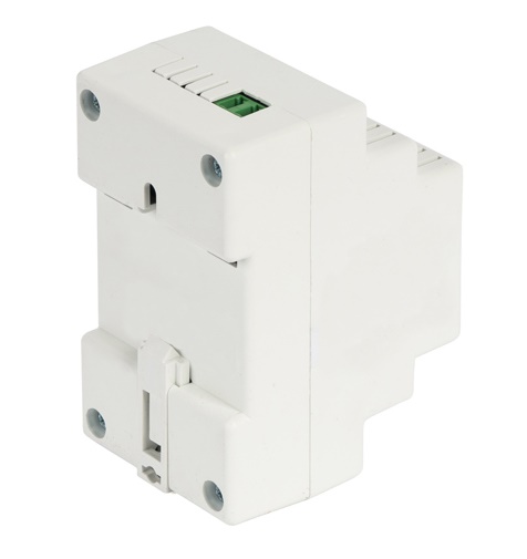 Источник бесперебойного питания 24В 1А пласт. корпус под DIN рейку Внешний АКБ от 4,5 Ач. 53х88х71 мм