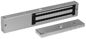 Электромагнитный замок с местом под автономный контроллер, внутреннее исполнение, СИД, датчик положения двери, усилие 320-340 кг.