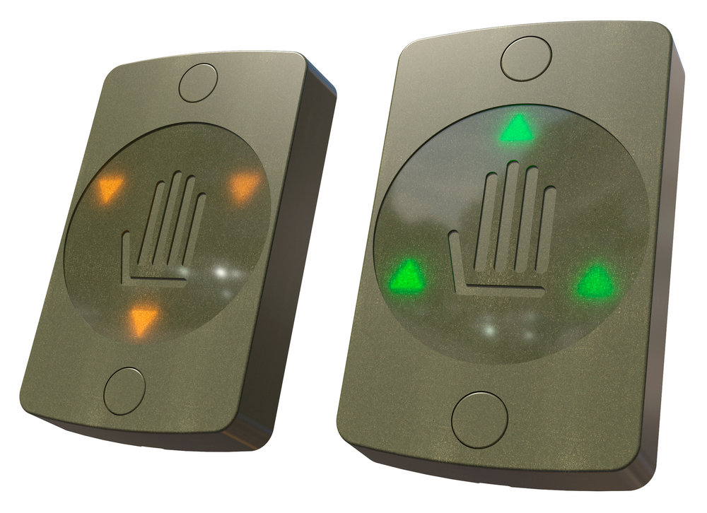 Сенсорная кнопка управления выходом и аварийным разблокированием электромагнитного замка. Повышенный ресурс работы. Световая индикация состояния замка.