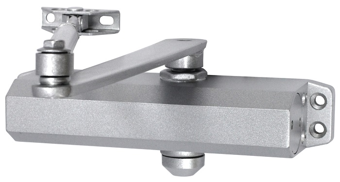 Доводчик двери c тягой EN 2-5, 40 - 120 кг, 1400 мм, 2-х скор., тормоз открывания, SL - алюм