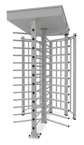Моторизованный полноростовой турникет, корпус из стали, порошковая покраска;