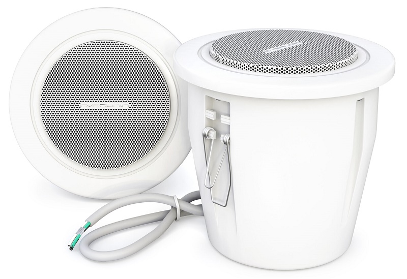 CVGaudio CRW4T - Потолочный громкоговоритель динамик влагозащищенный, мощность 6/3 Вт (100В), полоса частот 120 Гц-18 кГц, исполнение IP65, защитный колпак, круглая решетка, пластик/металл, Ø140х130 мм, цвет белый Потолочный громкоговоритель динамик влагозащищенный, мощность 6/3 Вт (100В), полоса частот 120 Гц-18 кГц, исполнение IP65, защитный колпак, круглая решетка, пластик/металл, Ø140х130 мм, цвет белый