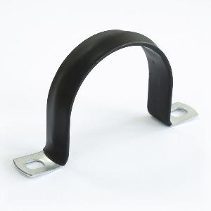 Скоба металлическая двухлапковая с полимерным покрытием СМД-П d48-50 мм (50шт/уп)