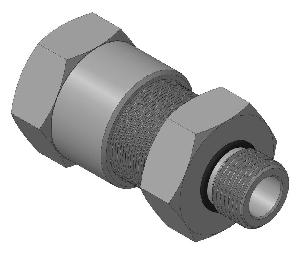 Кабельный ввод с резьбой М20х1,5 мм для прокладки кабеля в металлорукаве РЗ-ЦП-20