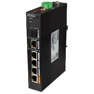 Неуправляемый сетевой PoE коммутатор, 4*10/100 Мб/с (PoE) IEEE802.3af/at 60 Вт