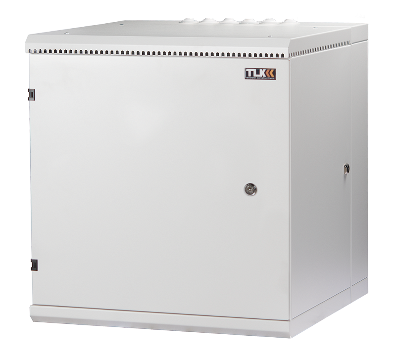 Настенный двухсекционный  шкаф 19", 18U, металлическая дверь, промышленный, степень защиты IP55, Ш600хВ904хГ600мм, серый.