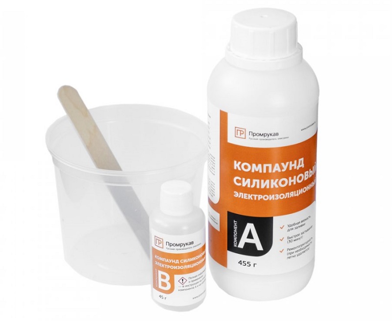 Компаунд силиконовый электроизоляционный в бутылях (500г/уп) 