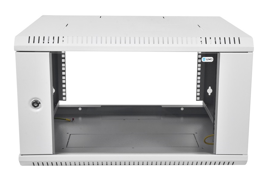 Шкаф телекоммуникационный настенный разборный ЭКОНОМ 12U (600×650) дверь стекло