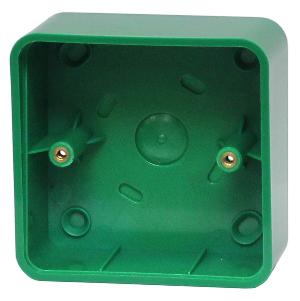 Адаптер пластиковый для накладного монтажа, зеленый, совместим с кнопками ST-EX144, ST-EX144L, ST-EX244 и ST-EX344LW, 92х92х50 мм