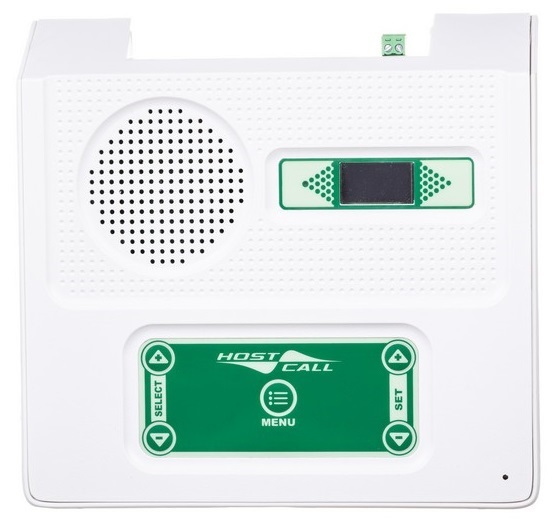 Радиоприемник обслуживает 32 палаты с цифровыми радиокнопками вызова (в каждой палате до 5 пациентов). Протокол передачи LORA. Дальность действия для открытой местности не более 300 м. 12 ±10% В; 1 А; 433 МГц; +5...+45°C; 181х175х36/46 мм; Накладной монтаж.