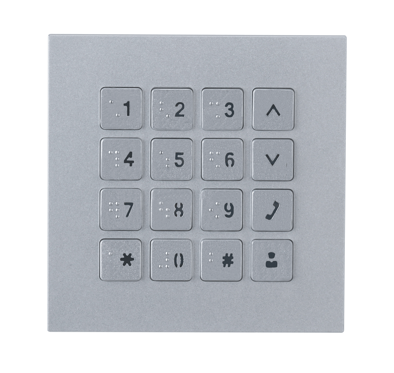 Модуль клавиатуры с подсветкой, (0–9, *, #); Металл; DC 5В; -20°C~+60°C; 100×100×31 мм
