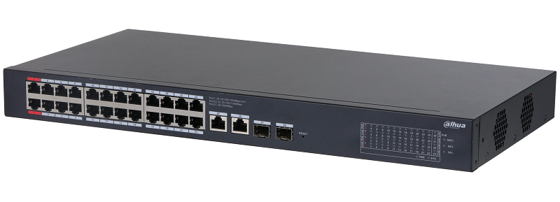 24-портовый гигабитный PoE коммутатор с функцией облачного управления, Порты: 24 RJ45 10/100/1000Мбит/с (PoE/PoE+/Hi-PoE),&nbsp;&nbsp;2 RJ45 10/100/1000Мбит/с (uplink), 2 SFP 1000Мбит/с (uplink); мощность PoE: порты 1~2 до 90Вт, порты 3~24 до 30Вт, суммарно до 375Вт; PoE watchdog, передача до 250м; питание: 100~240В(AC)