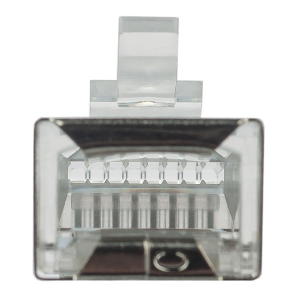 Коннектор (вилка) FTP кат.5e 8P8C универсальная, 15U", 3 зубца, упак 100 шт