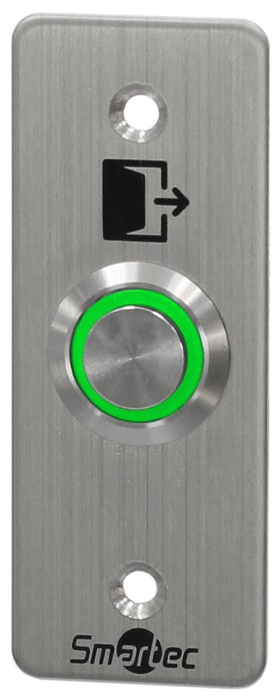 Кнопка металлическая, IP66, врезная, СИД индикатор, НР/ОБЩ и НЗ/ОБЩ контакты, 35х90х40 мм