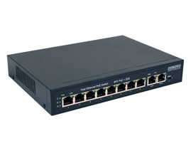 SW-20820(120W) PoE коммутатор Fast Ethernet на 10 портов. 