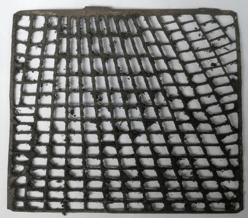 Изображение литой решетки по окончании срока службы